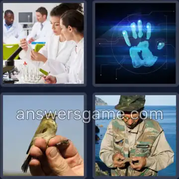 4 Pics 1 Word 8 Letters IDENTIFY