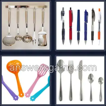 4 Pics 1 Word 8 Letters UTENSILS
