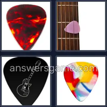 4 Pics 1 Word 8 Letters PLECTRUM
