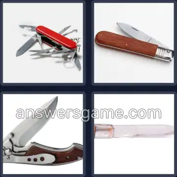 4 Pics 1 Word 8 Letters PENKNIFE