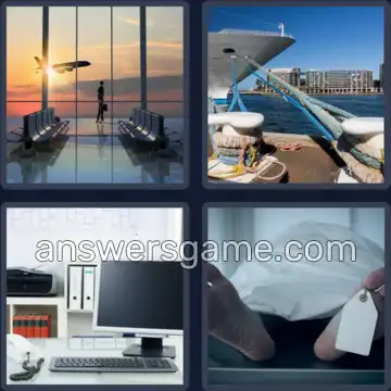 4 Pics 1 Word 8 Letters TERMINAL