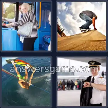 4 Pics 1 Word 8 Letters BOARDING