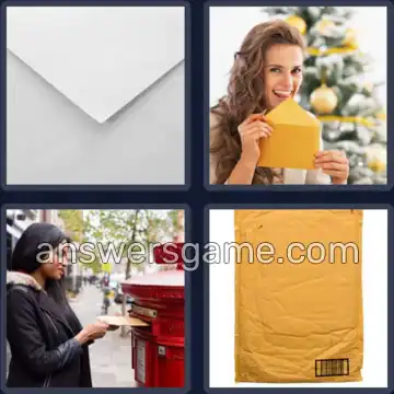4 Pics 1 Word 8 Letters ENVELOPE