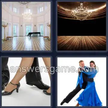 4 Pics 1 Word 8 Letters BALLROOM