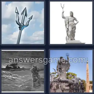4 Pics 1 Word 8 Letters POSEIDON