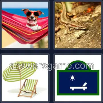 4 Pics 1 Word 8 Letters SUNBATHE