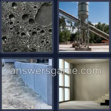 4 Pics 1 Word 8 Letters CONCRETE