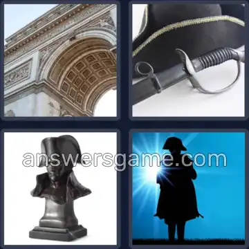 4 Pics 1 Word 8 Letters NAPOLEON