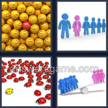 4 Pics 1 Word 8 Letters MINORITY