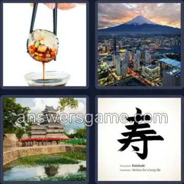 4 Pics 1 Word 8 Letters JAPANESE