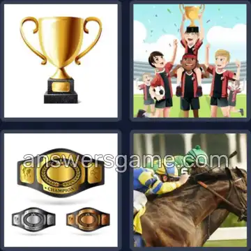 4 Pics 1 Word 8 Letters CHAMPION