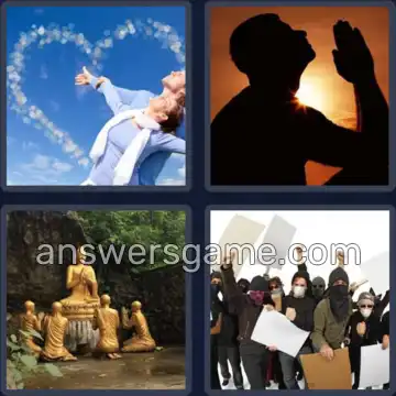 4 Pics 1 Word 8 Letters DEVOTION