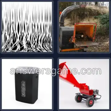 4 Pics 1 Word 8 Letters SHREDDER