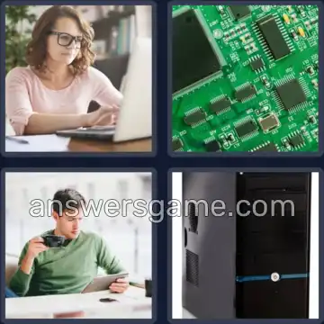 4 Pics 1 Word 8 Letters COMPUTER