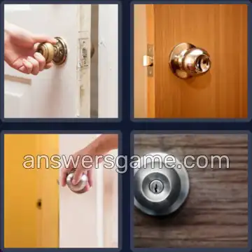 4 Pics 1 Word 8 Letters DOORKNOB