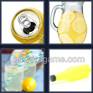 4 Pics 1 Word 8 Letters LEMONADE