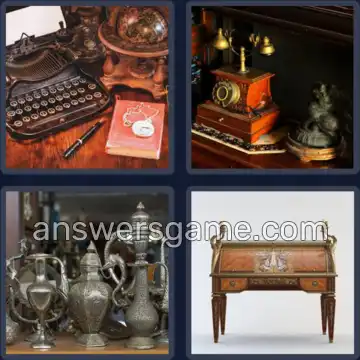 4 Pics 1 Word 8 Letters ANTIQUES
