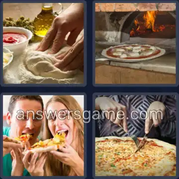 4 Pics 1 Word 8 Letters PIZZERIA