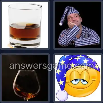 4 Pics 1 Word 8 Letters NIGHTCAP