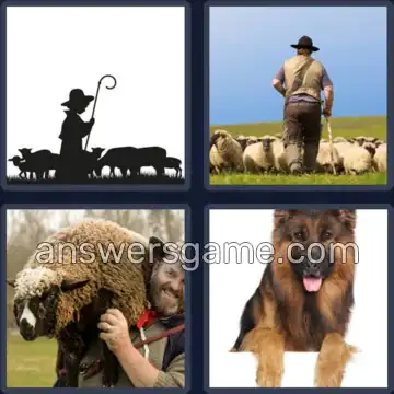 4 Pics 1 Word 8 Letters SHEPHERD