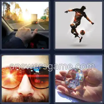 4 Pics 1 Word 8 Letters DAZZLING