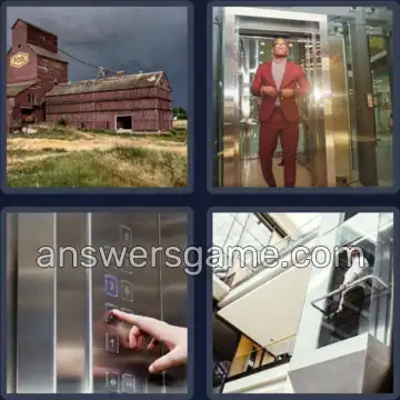 4 Pics 1 Word 8 Letters ELEVATOR