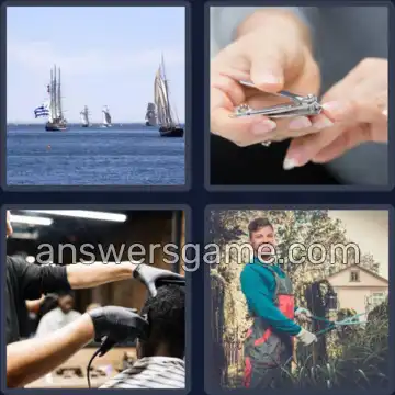 4 Pics 1 Word 8 Letters CLIPPERS