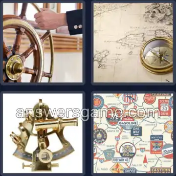4 Pics 1 Word 8 Letters NAVIGATE