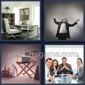 4 Pics 1 Word 8 Letters DIRECTOR