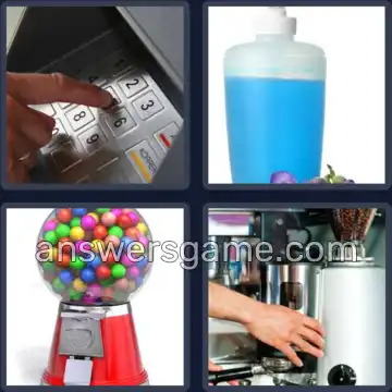 4 Pics 1 Word 8 Letters DISPENSE