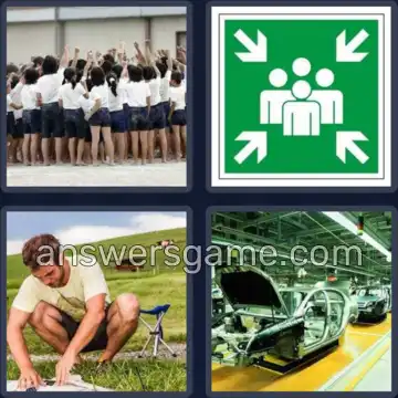 4 Pics 1 Word 8 Letters ASSEMBLE