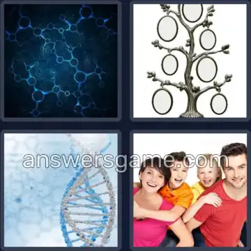 4 Pics 1 Word 8 Letters GENETICS