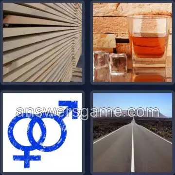 4 Pics 1 Word 8 Letters STRAIGHT