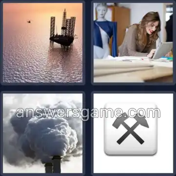 4 Pics 1 Word 8 Letters INDUSTRY