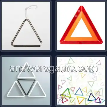 4 Pics 1 Word 8 Letters TRIANGLE