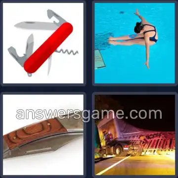 4 Pics 1 Word 9 Letters JACKKNIFE
