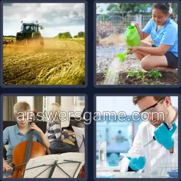 4 Pics 1 Word 9 Letters CULTIVATE