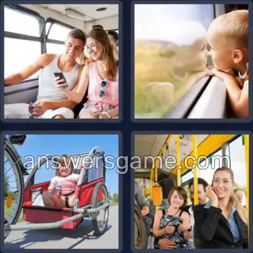 4 Pics 1 Word 9 Letters PASSENGER