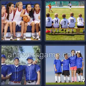 4 Pics 1 Word 9 Letters TEAMMATES