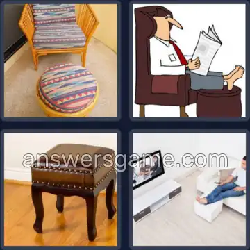 4 Pics 1 Word 9 Letters FOOTSTOOL