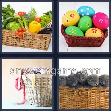 4 Pics 1 Word 9 Letters BASKETFUL