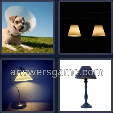4 Pics 1 Word 9 Letters LAMPSHADE
