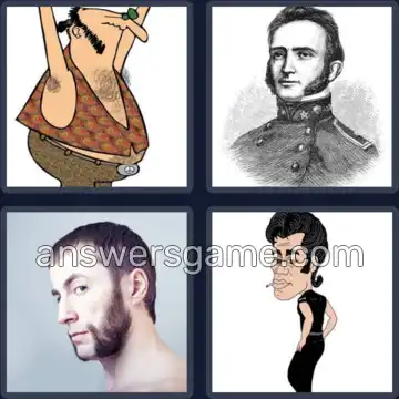 4 Pics 1 Word 9 Letters SIDEBURNS