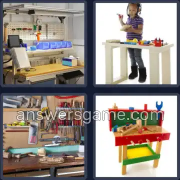 4 Pics 1 Word 9 Letters WORKBENCH