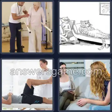 4 Pics 1 Word 9 Letters THERAPIST