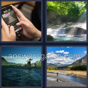 4 Pics 1 Word 9 Letters STREAMING