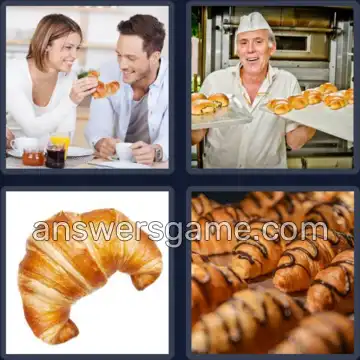 4 Pics 1 Word 9 Letters CROISSANT