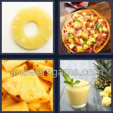 4 Pics 1 Word 9 Letters PINEAPPLE