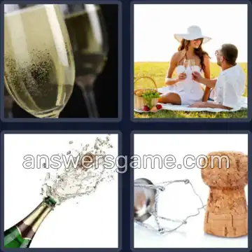 4 Pics 1 Word 9 Letters CHAMPAGNE