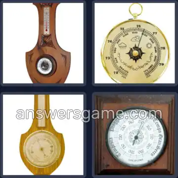 4 Pics 1 Word 9 Letters BAROMETER